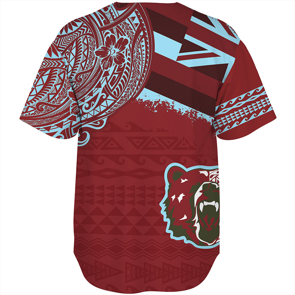 Hawaii Baseball Shirt Henry Perrine Baldwin High School With Crest Style