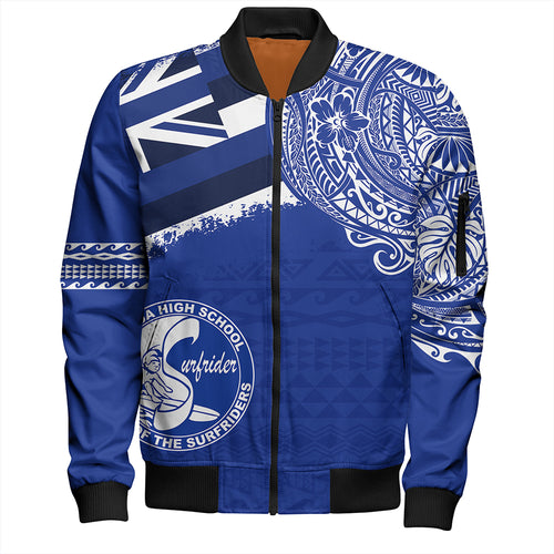 Hawaii Bomber Jacket Kailua High School With Crest Style