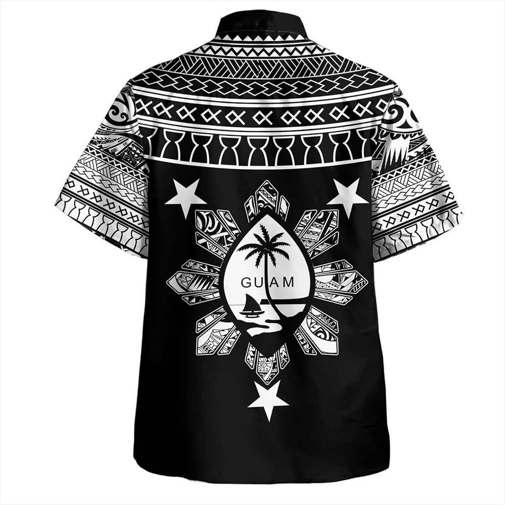 Guam Seal With Philippines Sun Hawaiian Shirt Tribal Island