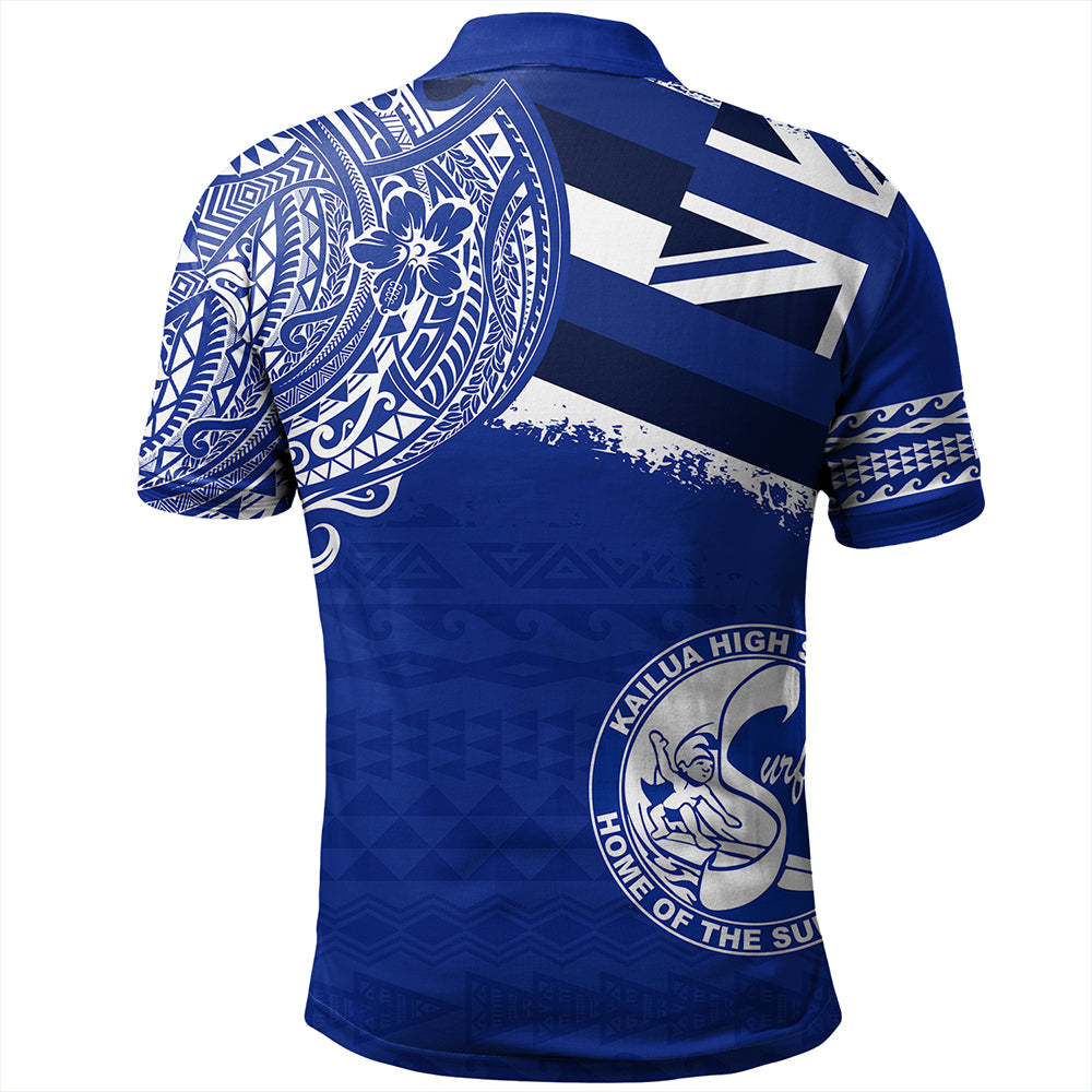 Hawaii Polo Shirt Kailua High School With Crest Style