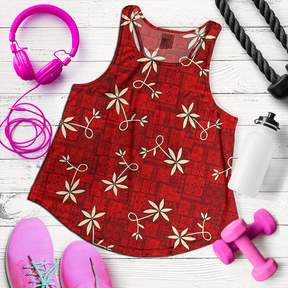 Hawaii Women Tank ELV PRL Red