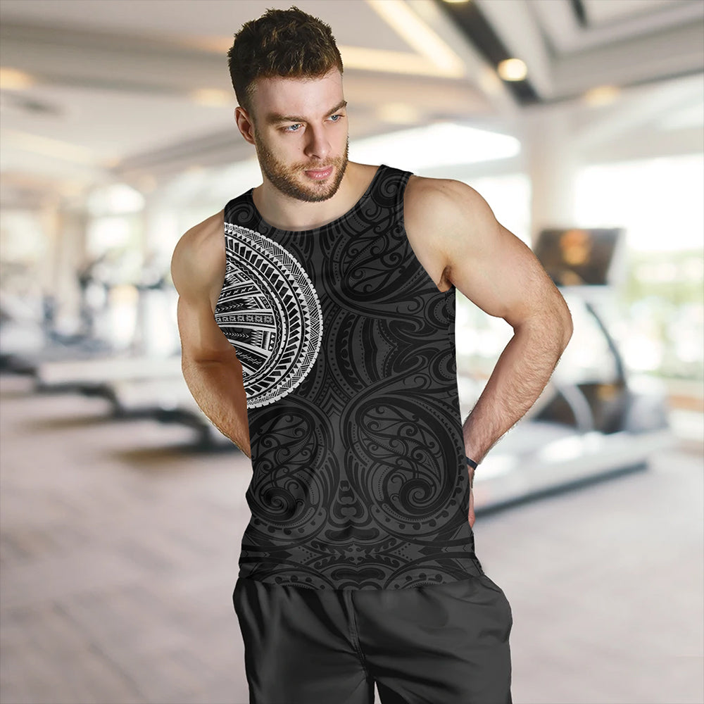 Samoa Tribal Maori Tattoo Roman Reigns Tank Top White