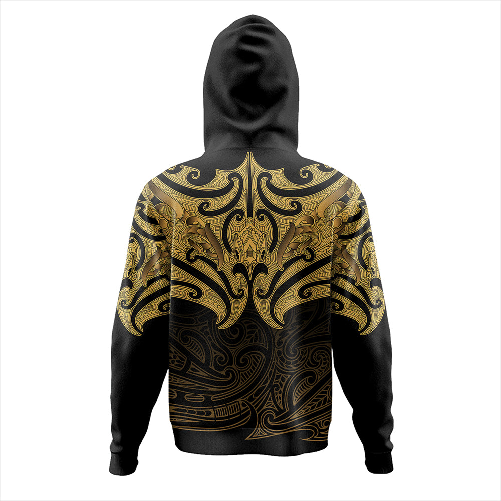 New Zealand Hoodie Maori Gold Pattern