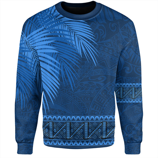 Samoa Sweatshirt Masi Dobby Fabric Leaves