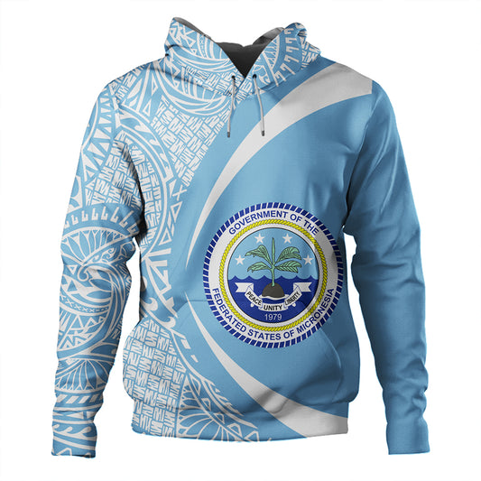 Federated States of Micronesia Hoodie Coat Of Arm Lauhala Circle