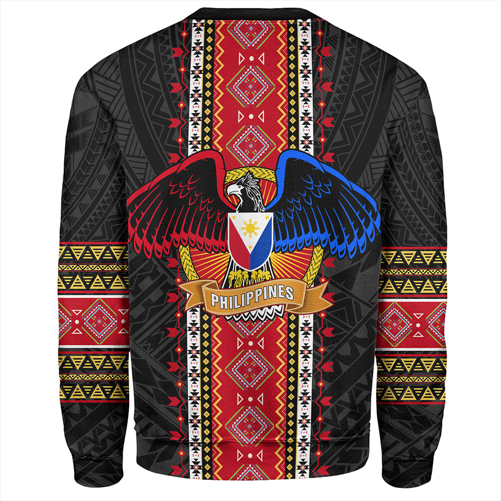 Philippines Sweatshirt Ethnic Traditional Eagle Style