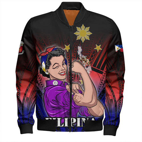 Philippines Filipinos Bomber Jacket - Proud Filipina Style
