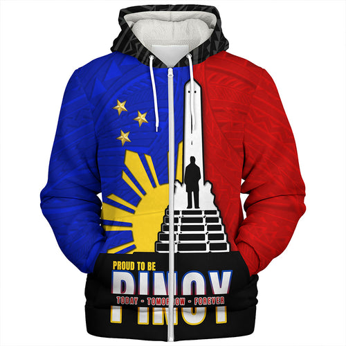 Philippines Filipinos Sherpa Hoodie - Proud To Be Pinoy Rizal Park