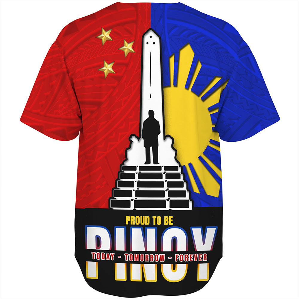 Philippines Filipinos Baseball Shirt - Proud To Be Pinoy Rizal Park