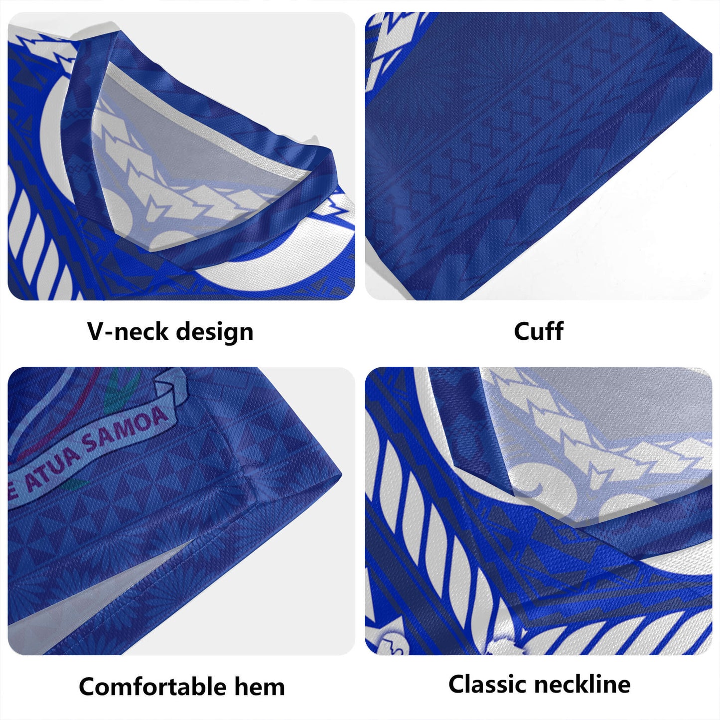 Samoa Custom Personalised Rugby Jersey Toa Samoa Tribal Pattern