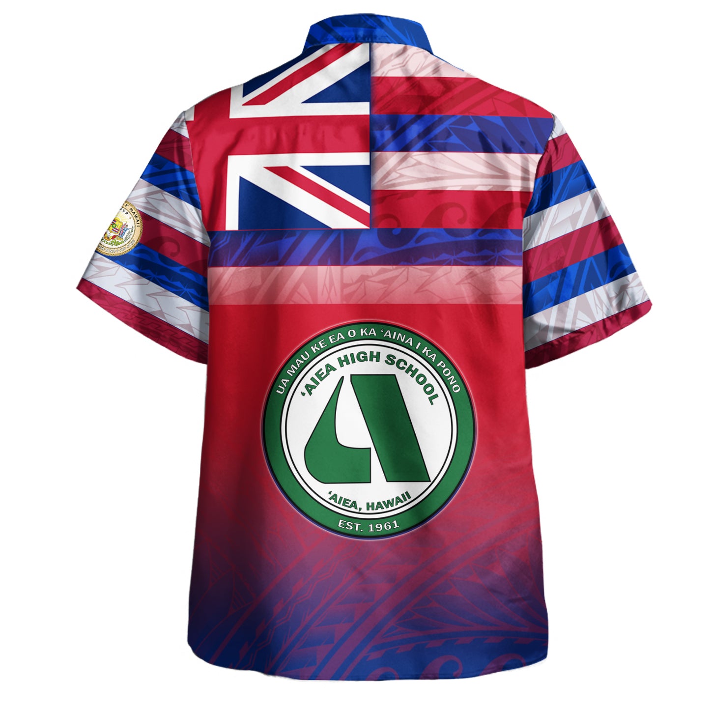 Hawaii Aiea High School Hawaii Shirt Flag Color With Traditional Patterns