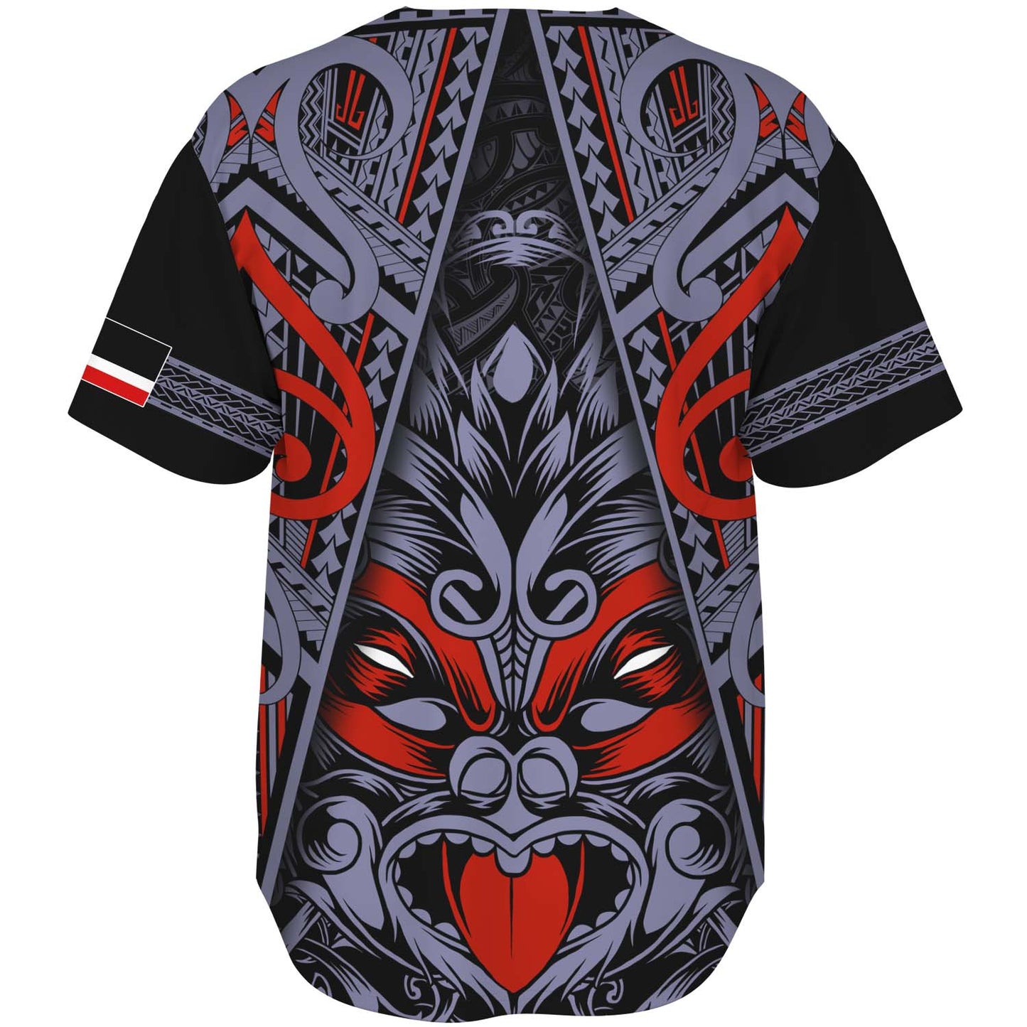 New Zealand Baseball Shirt Tiki Mask Aotearoa Style
