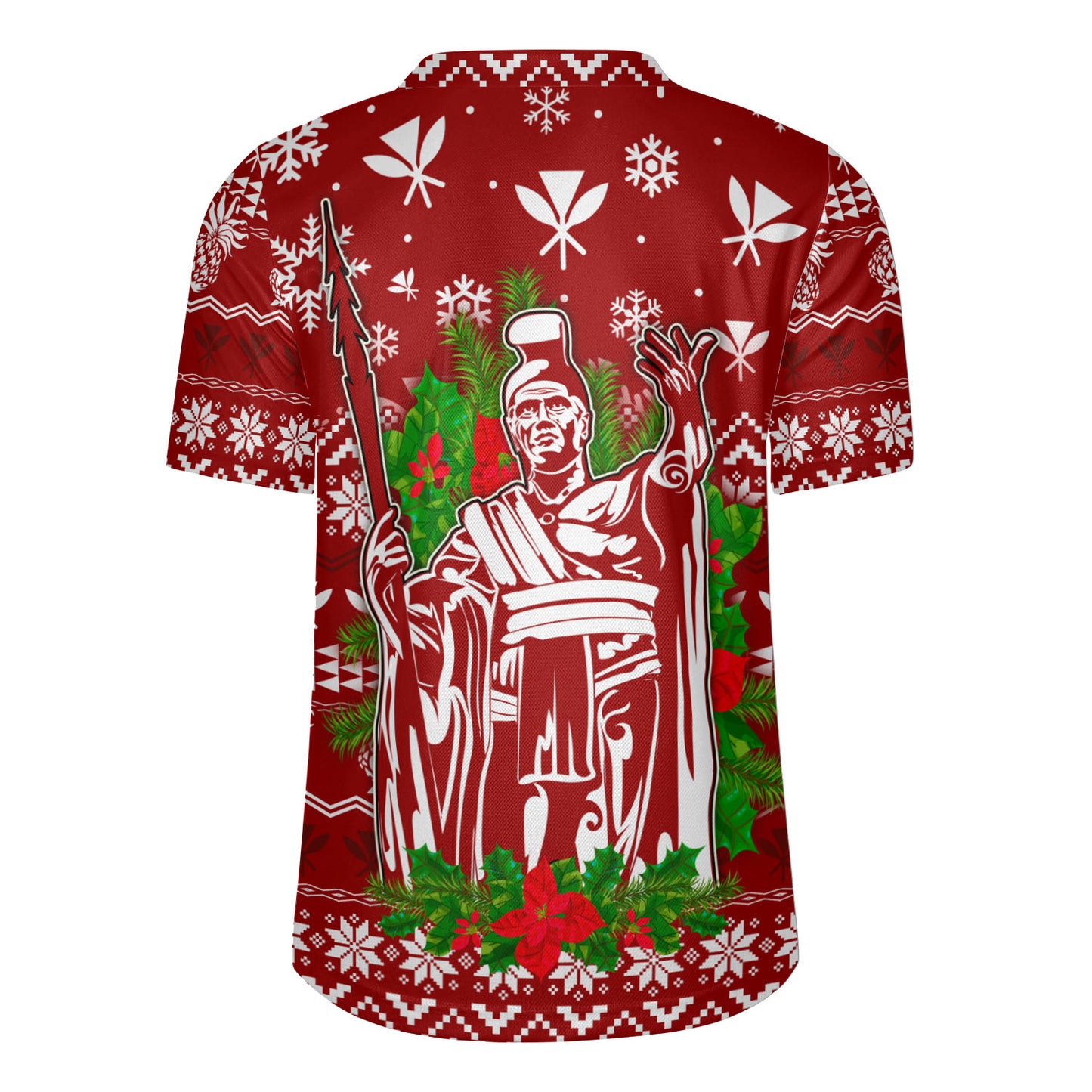 Hawaii Rugby Jersey Christmas Hawaii King Kanaka Maoli Pattern