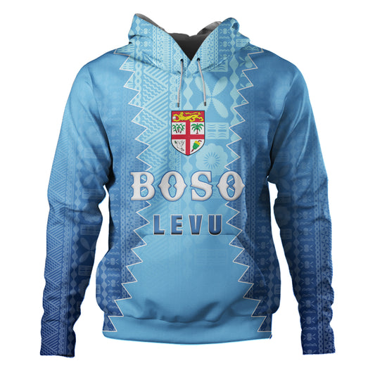 Fiji Hoodie Boso Levu With Fijian War Club Polynesian