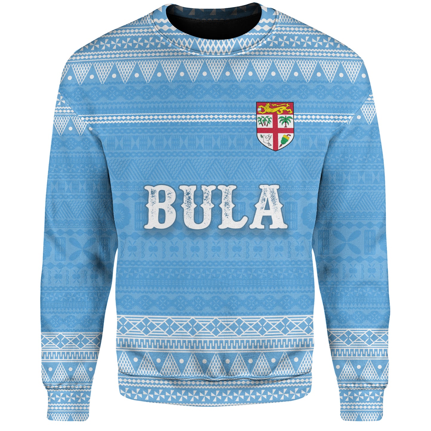 Fiji Sweatshirt Bula Coat Of Arm Of Fiji Polynesian