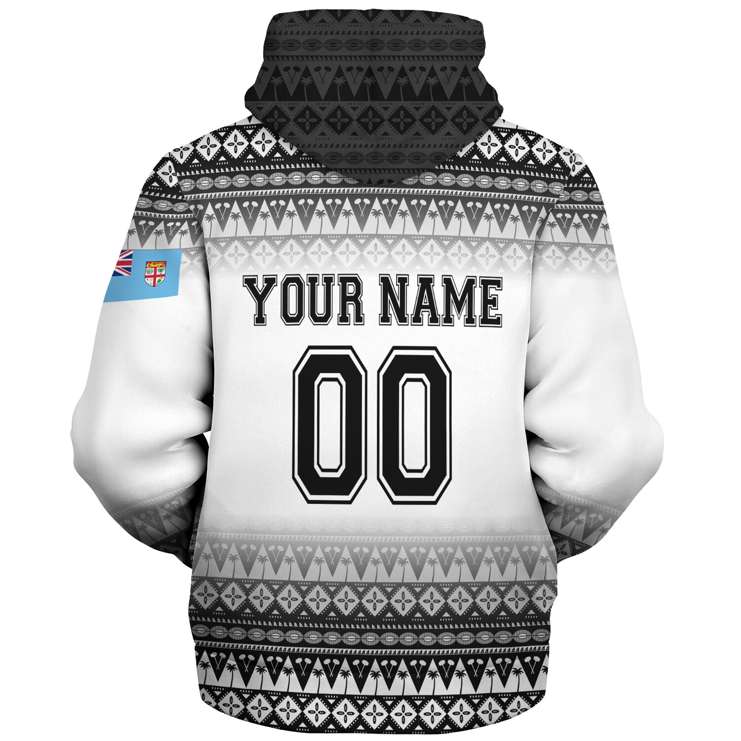 Fiji Sherpa Hoodie Vintage Flying Fijians Rugby Tribal Pattern 2023