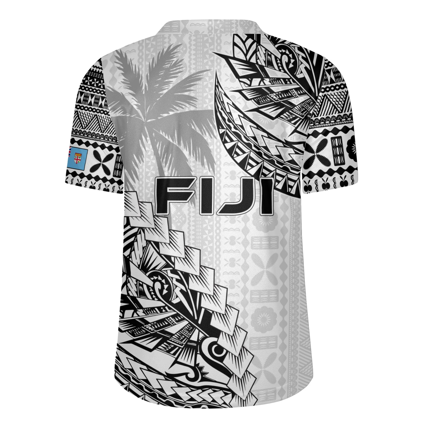 Fiji Rugby Jersey Flying Fijians Polynesian Pattern 2023