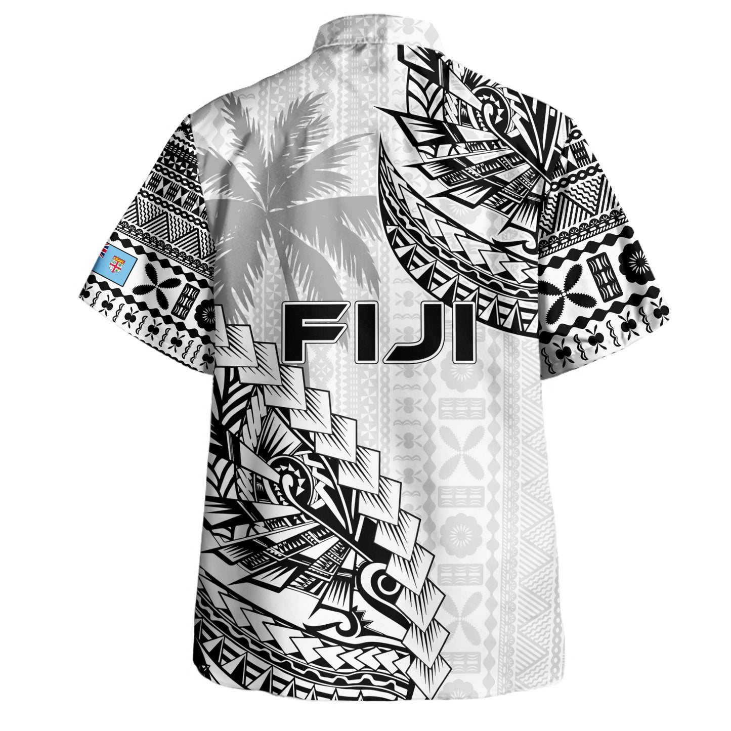 Fiji Hawaiian Shirt Rugby Ball Tapa Patterns