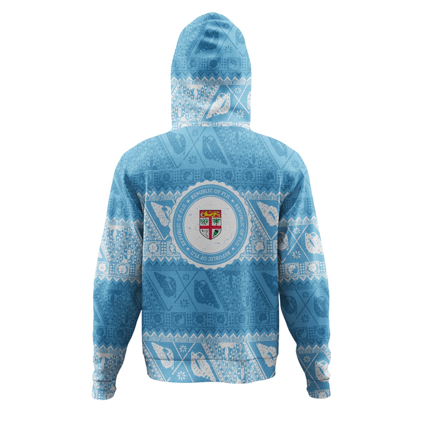 Fiji Hoodie Tribal Pattern Vintage Style
