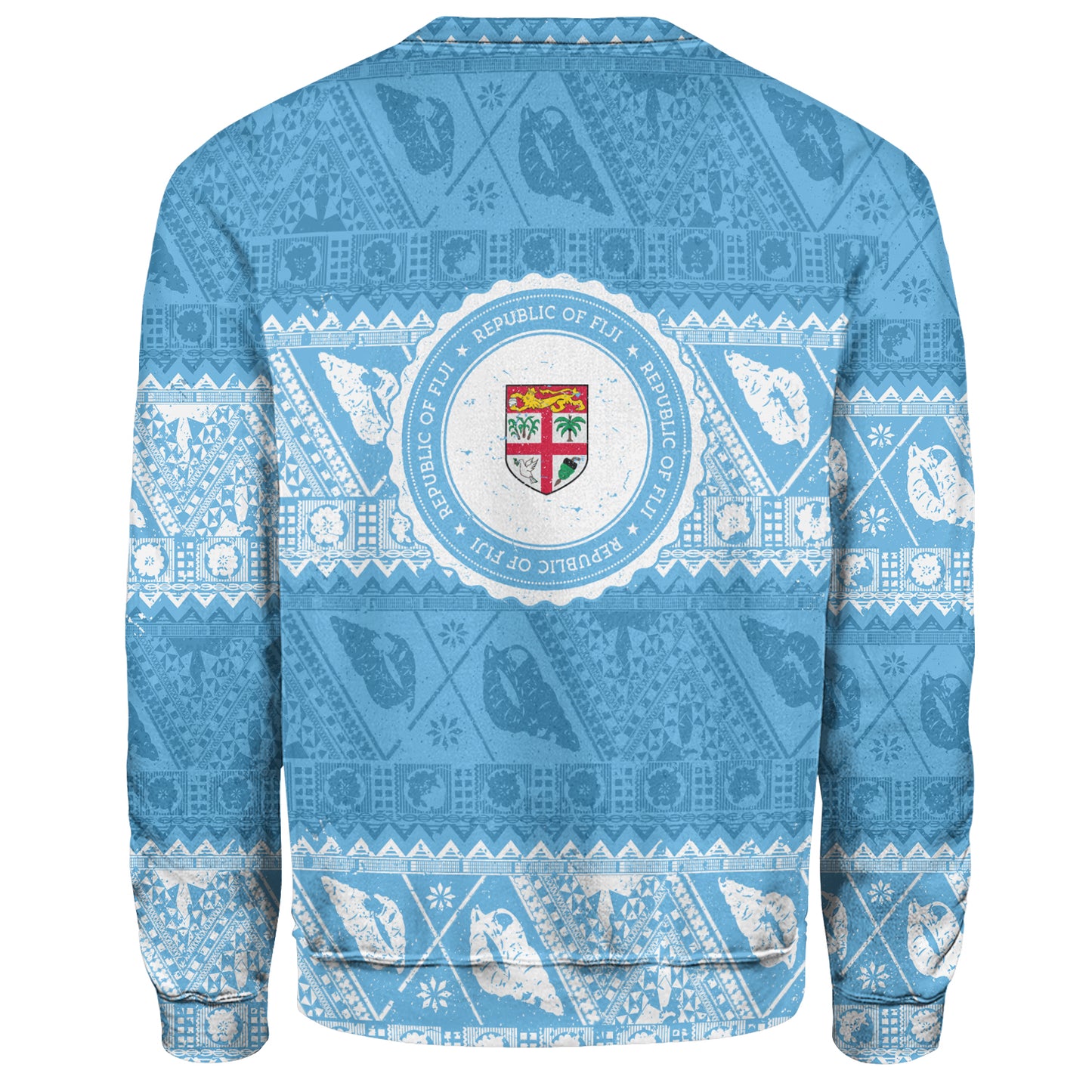 Fiji Sweatshirt Tribal Pattern Vintage Style