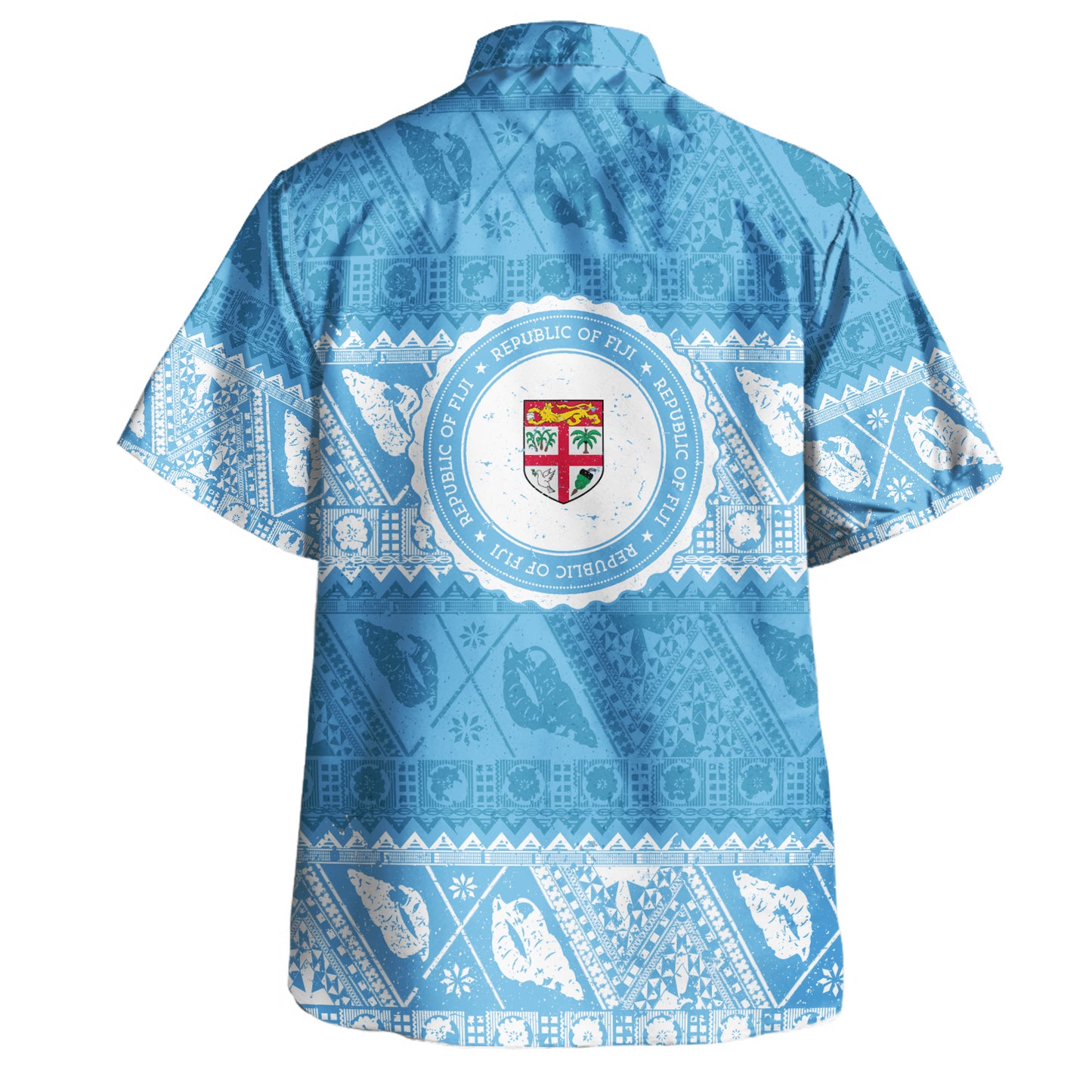 Fiji Hawaiian Shirt Fijian Tapa Style