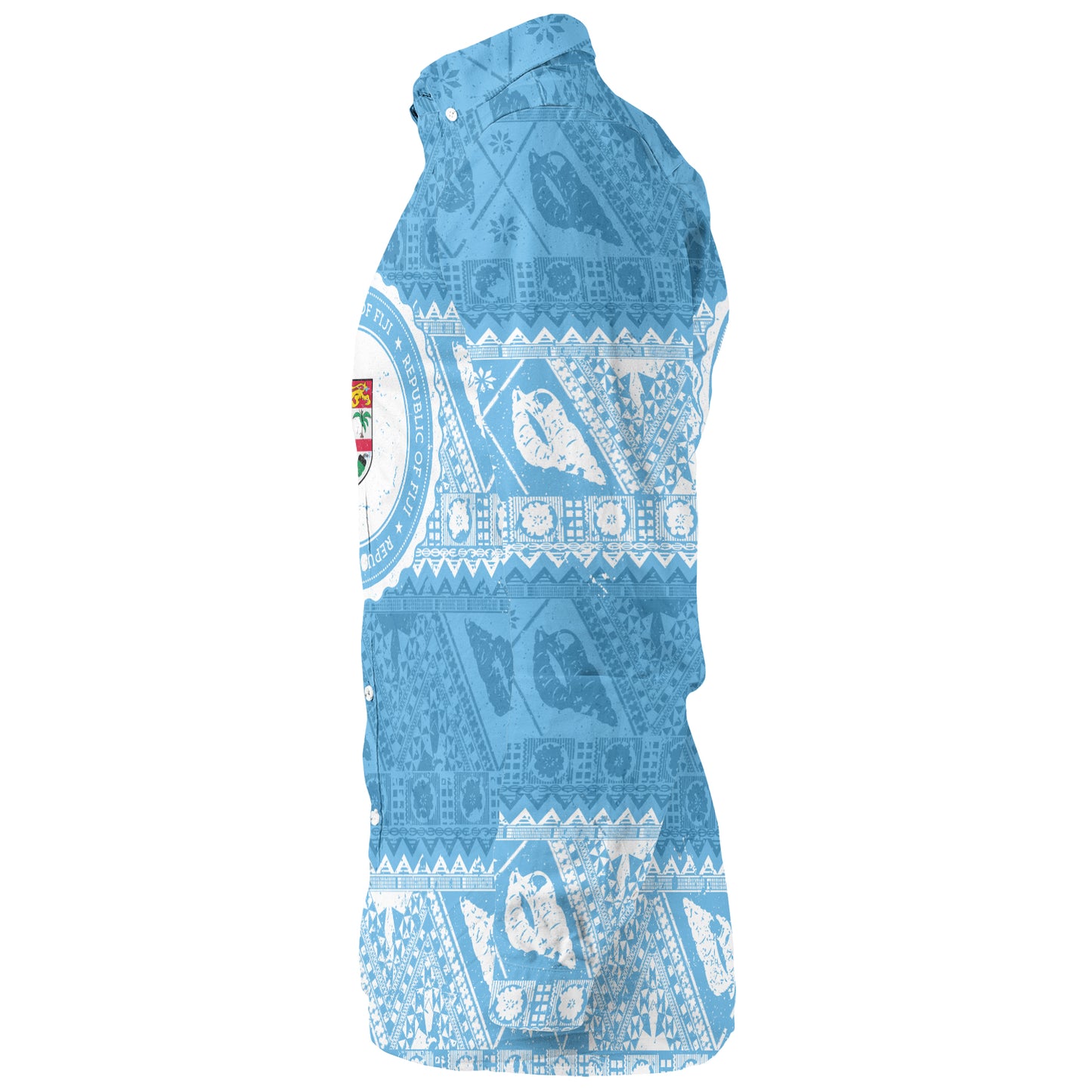 Fiji Long Sleeve Shirt Tribal Pattern Vintage Style