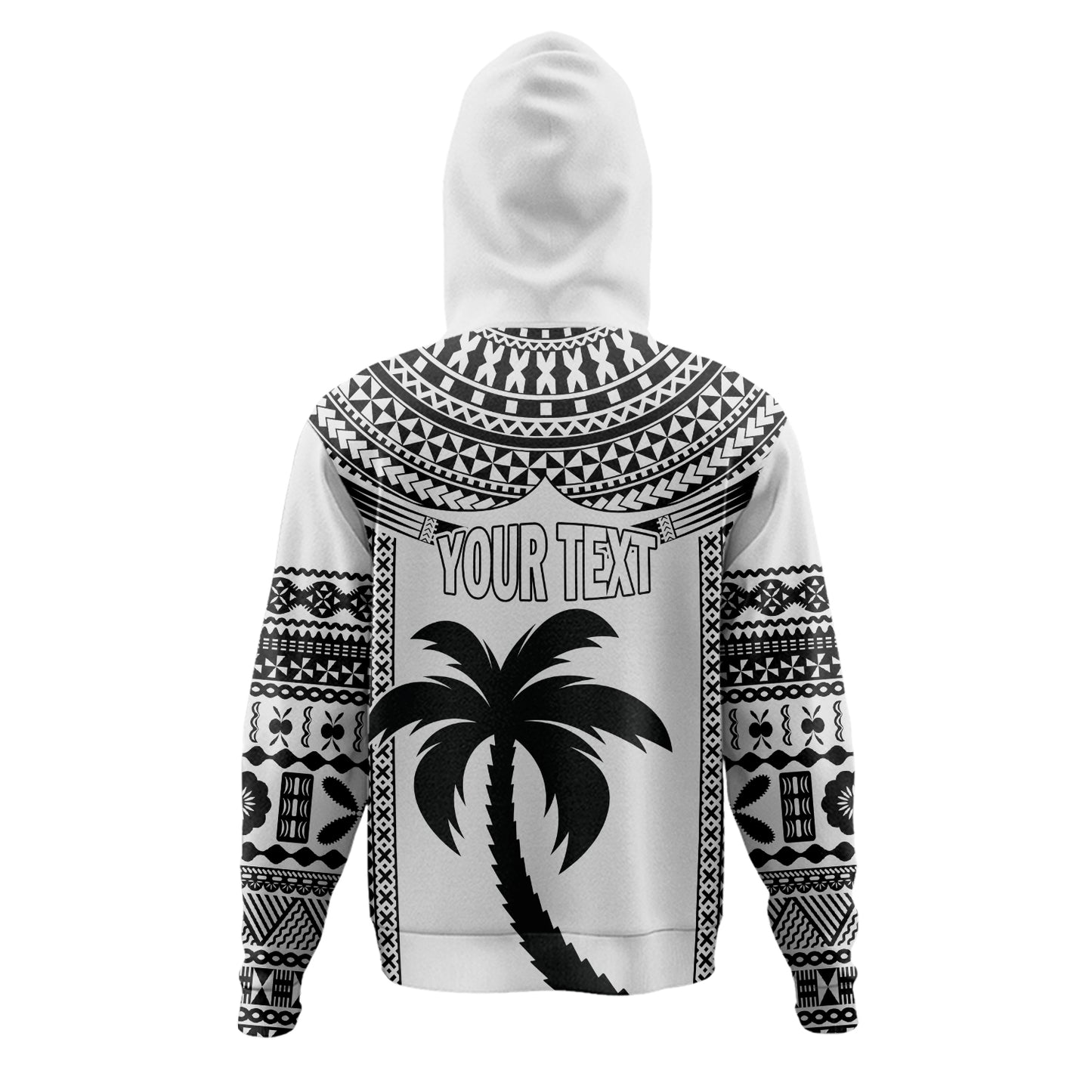 Fiji Hoodie Flying Fijians Rugby Tribal Pattern 2023