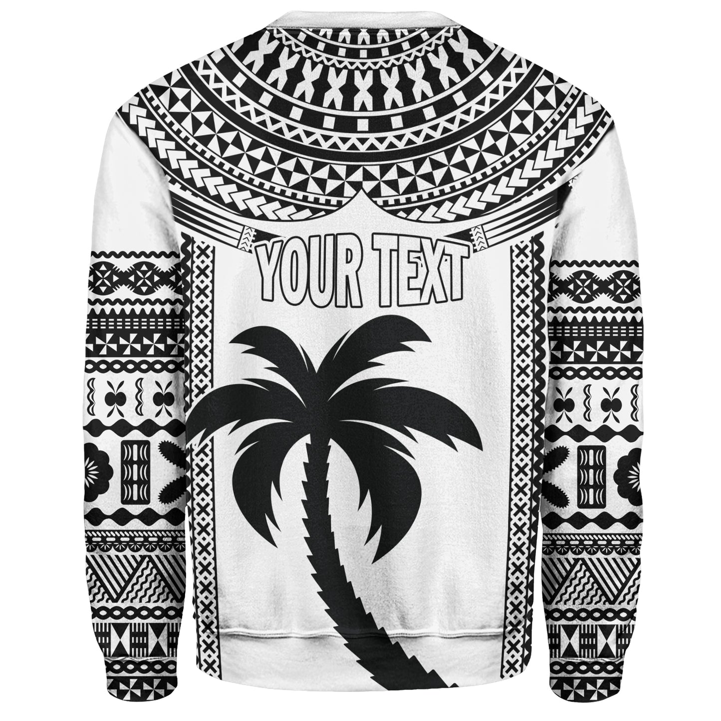 Fiji Sweatshirt Flying Fijians Rugby Tribal Pattern 2023