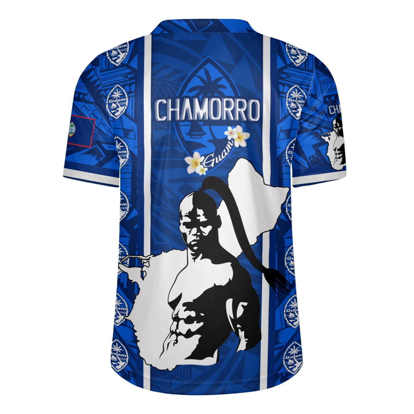 Guam Chamorro Warrior Traditional Tribal Patterns Men's All Over Printing Rugby Jersey