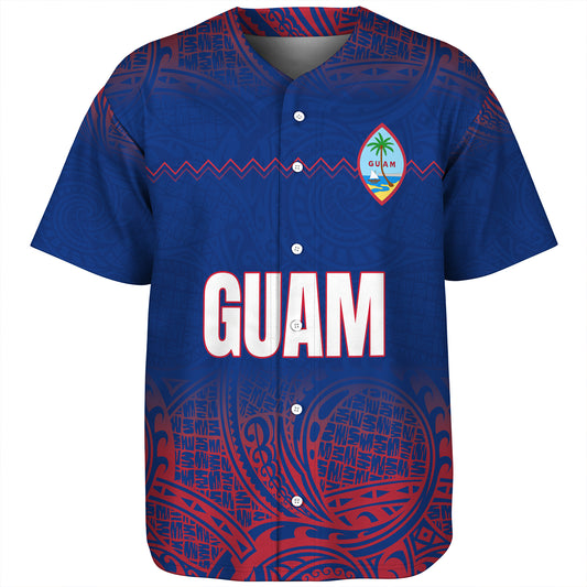 Guam Baseball Shirt White Latte Stone Guam Polynesian