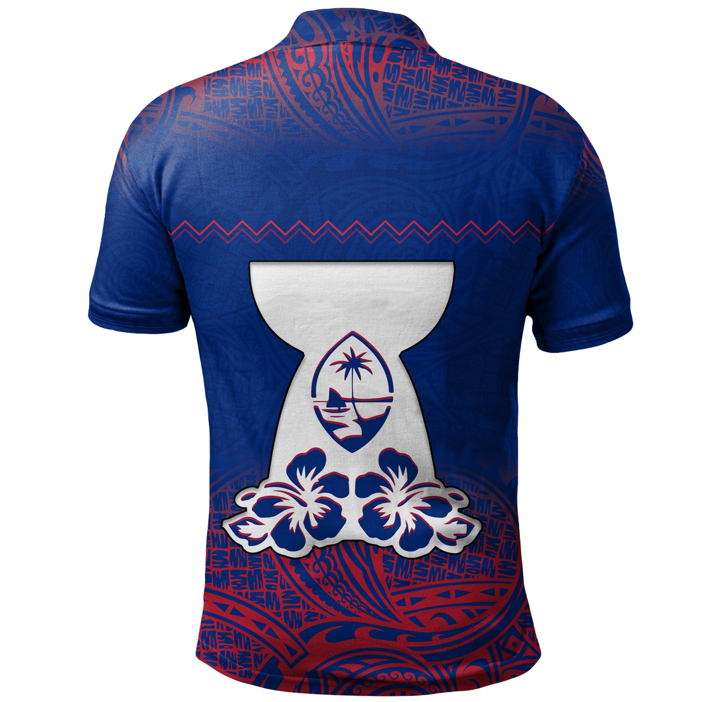 Guam Polo Shirt White Latte Stone Guam Polynesian