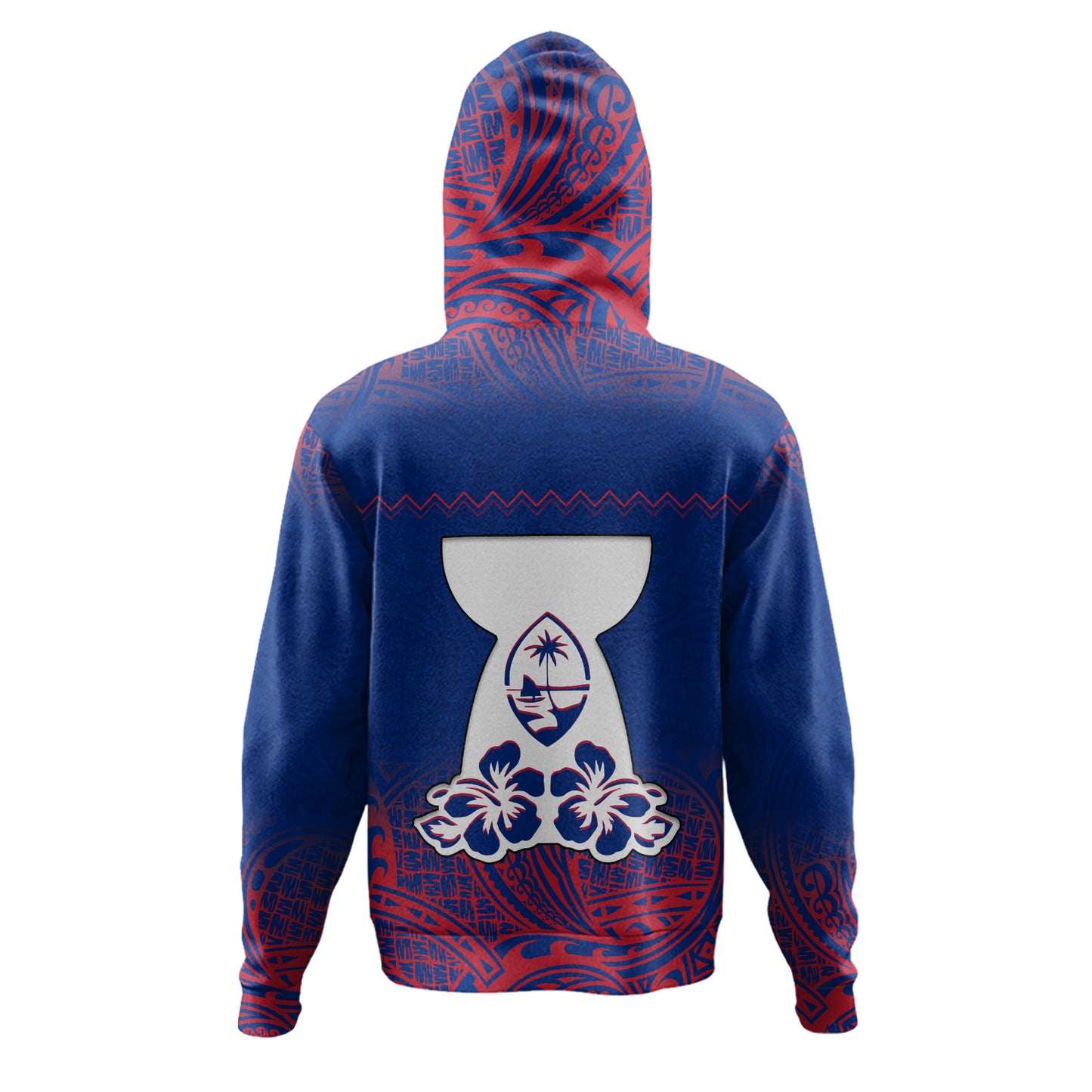 Guam Hoodie White Latte Stone Guam Polynesian