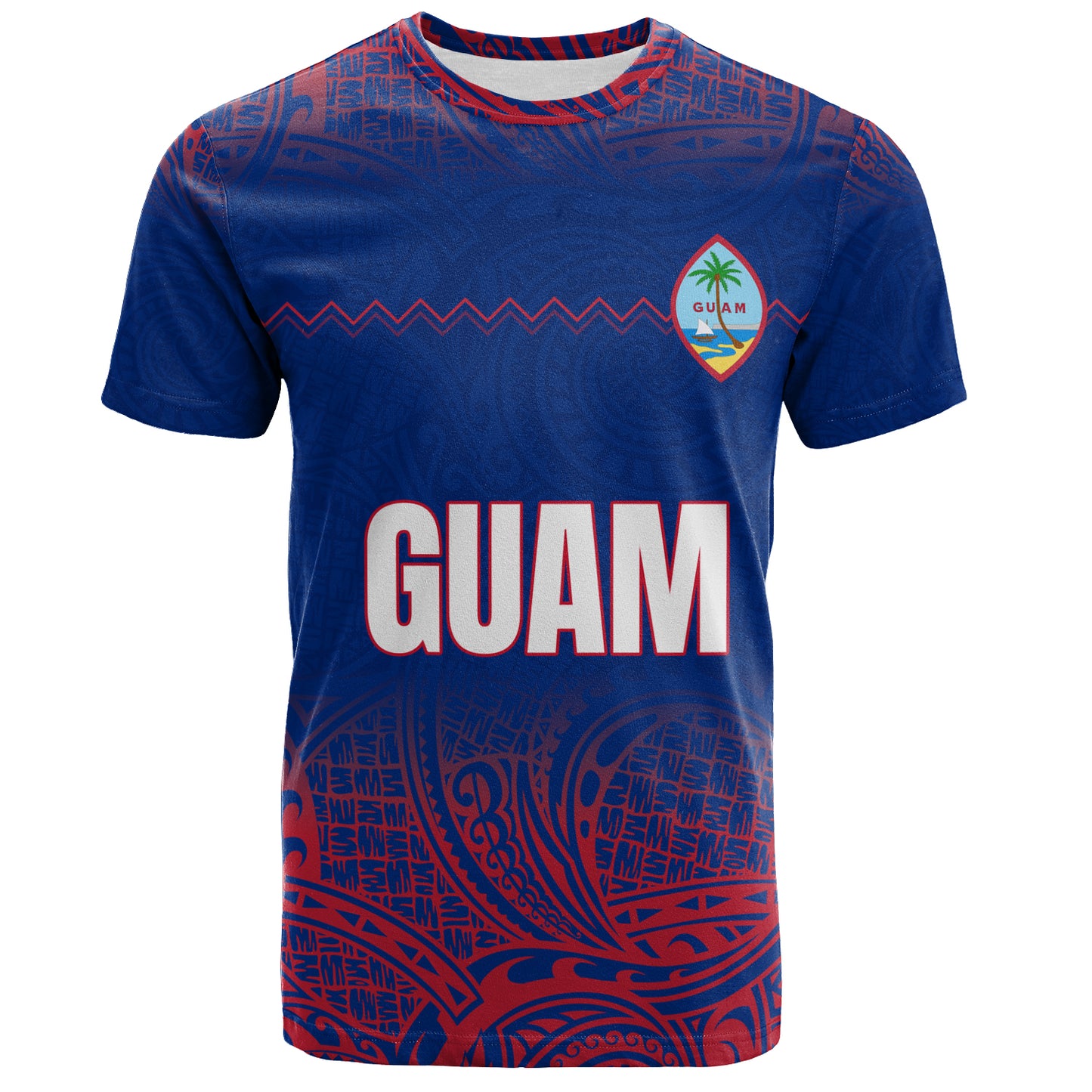 Guam T-Shirt White Latte Stone Guam Polynesian