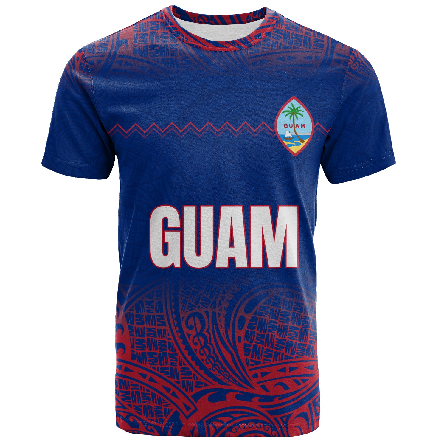 Guam T-Shirt White Latte Stone Guam Polynesian