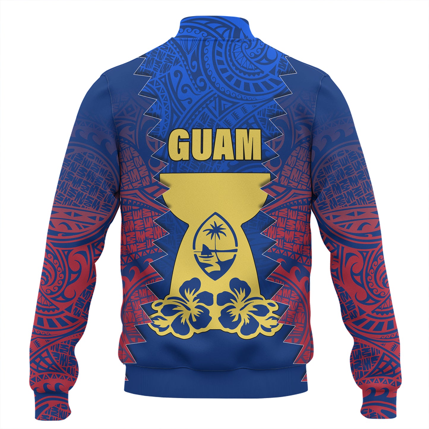 Guam Baseball Jacket Metgot Chamorro Latte Stone Guam Polynesian