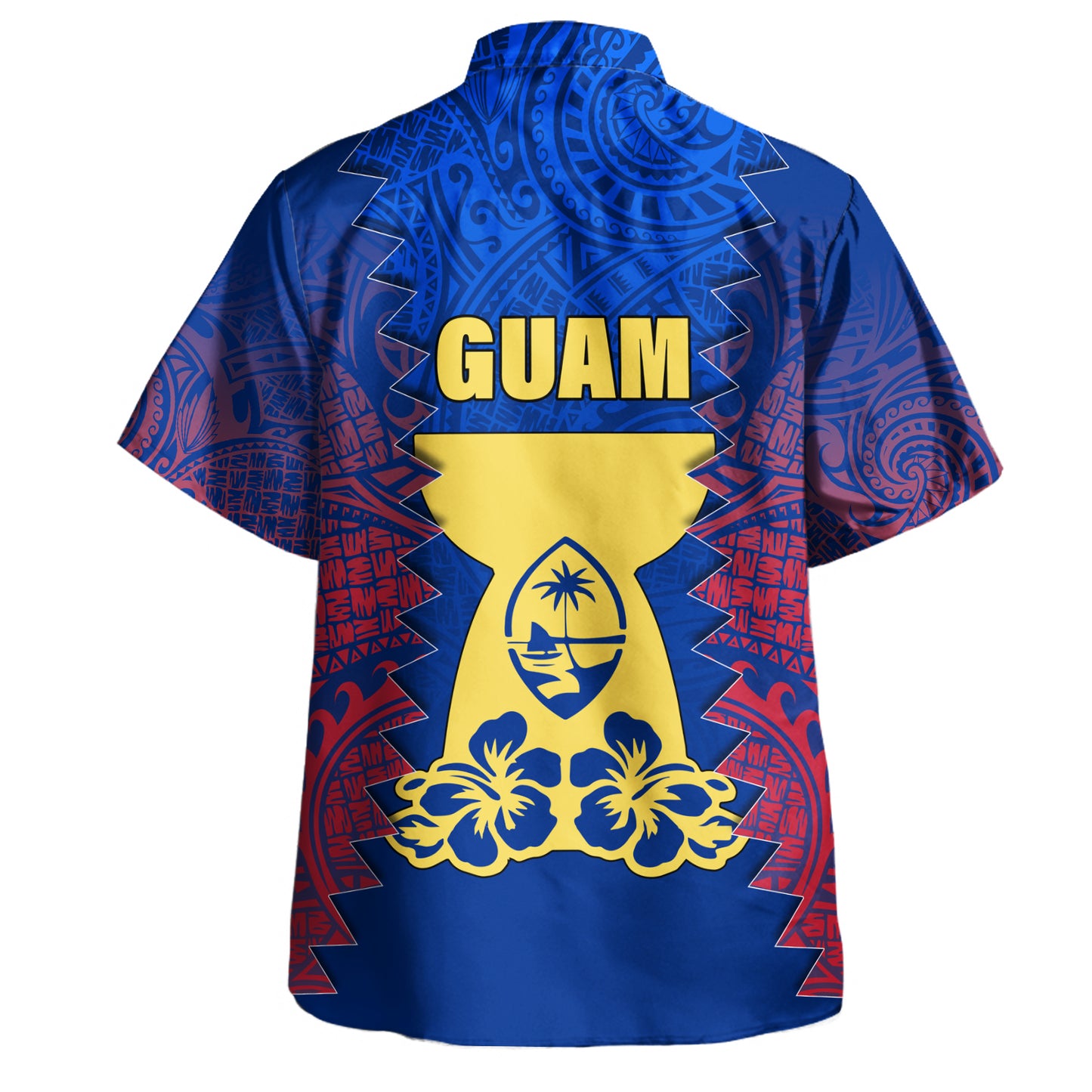 Guam Hawaiian Shirt White Latte Stone Guam Polynesian