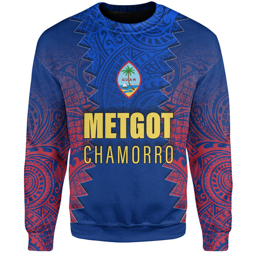 Guam Sweatshirt Metgot Chamorro Latte Stone Guam Polynesian