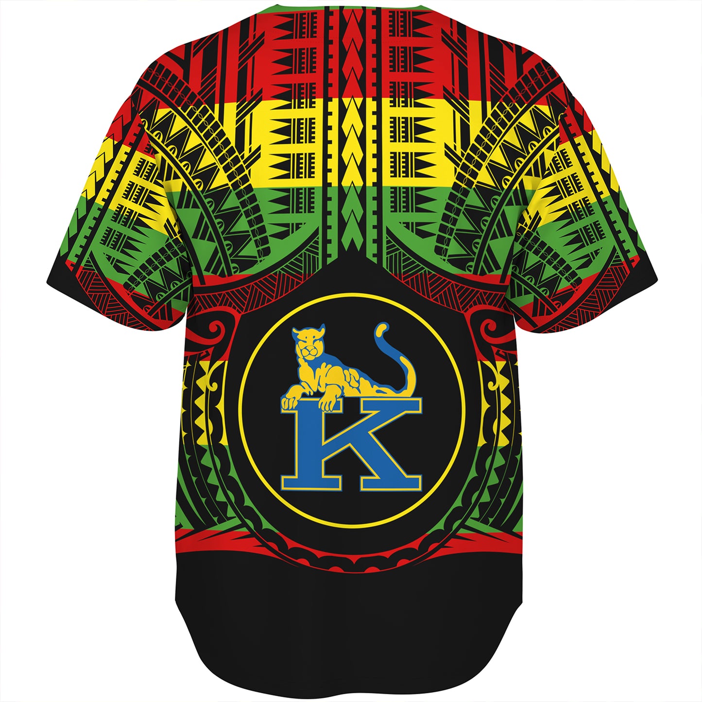 Hawaii Baseball Shirt Henry J. Kaiser High School Reggae Color Polynesian