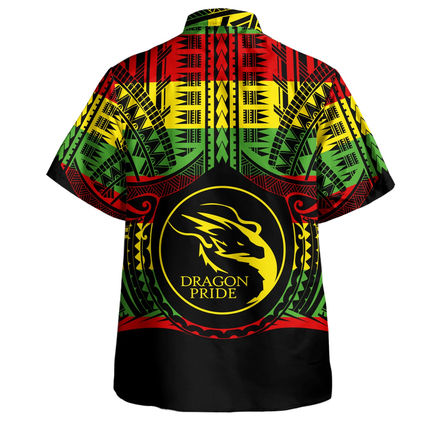 Hawaii Hawaiian Shirt Honokaʻa High & Intermediate School Reggae Color Polynesian