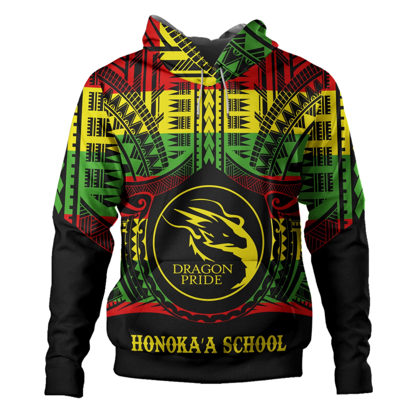 Hawaii Hoodie Honokaa High And Intermediate School Color Polynesian