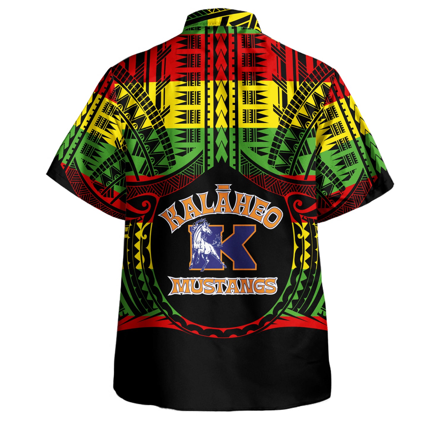 Hawaii Hawaiian Shirt Kalaheo High School Reggae Color Polynesian