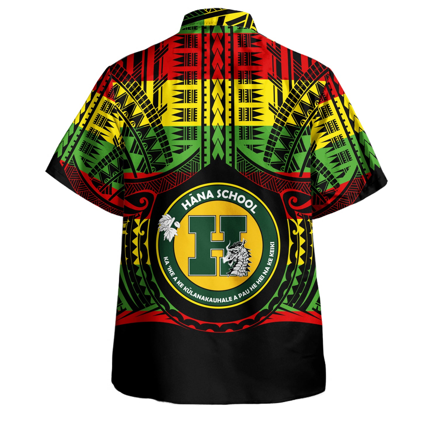 Hawaii Hawaiian Shirt Hana High and Elementary School Reggae Color Polynesian