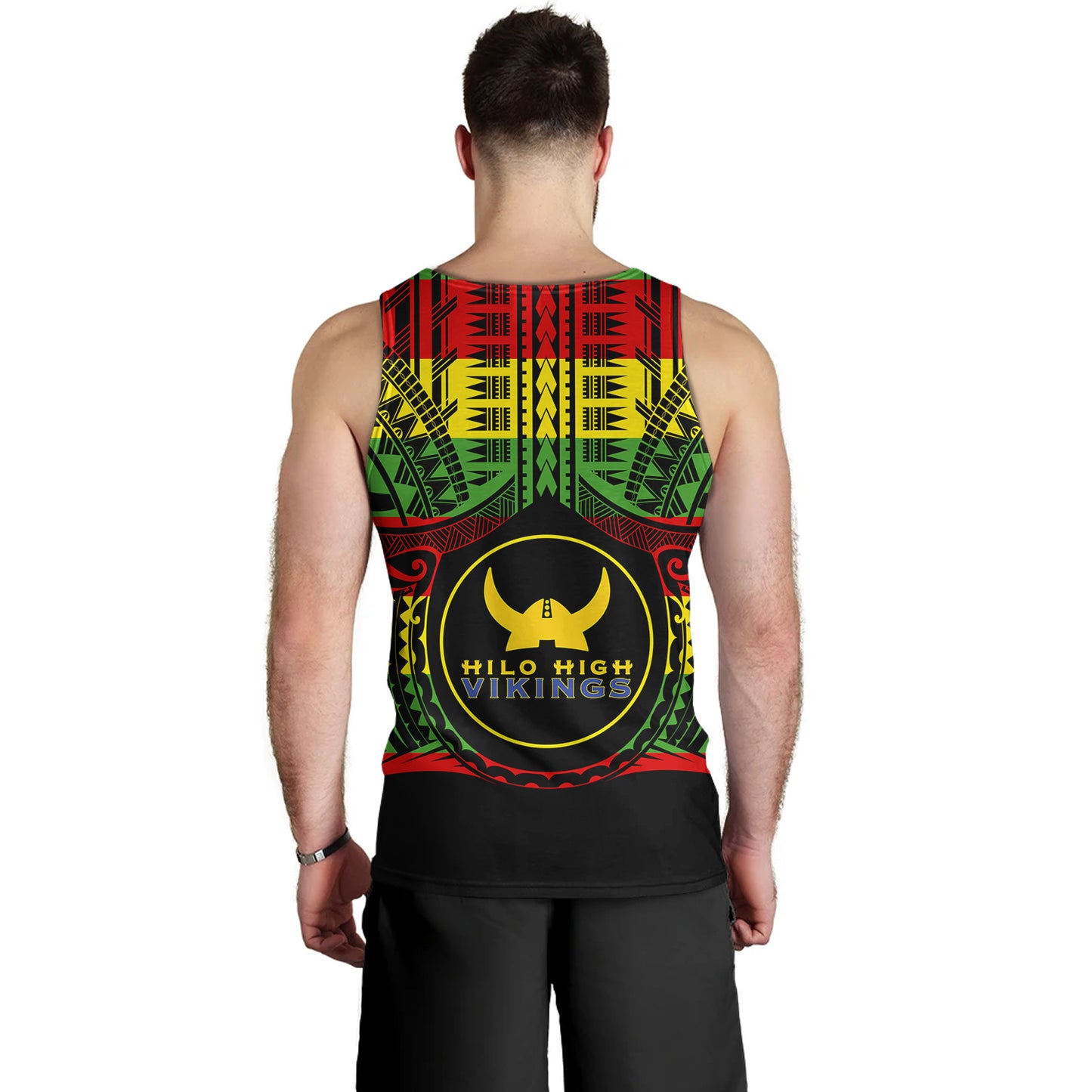 Hawaii Tank Top Hilo High School Reggae Color Polynesian