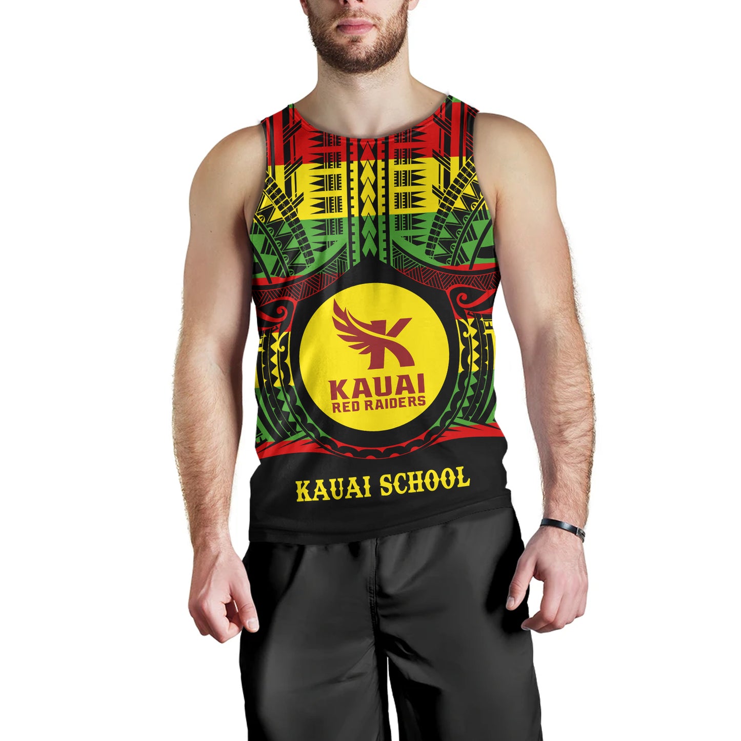 Hawaii Tank Top Kauai High School Reggae Color Polynesian
