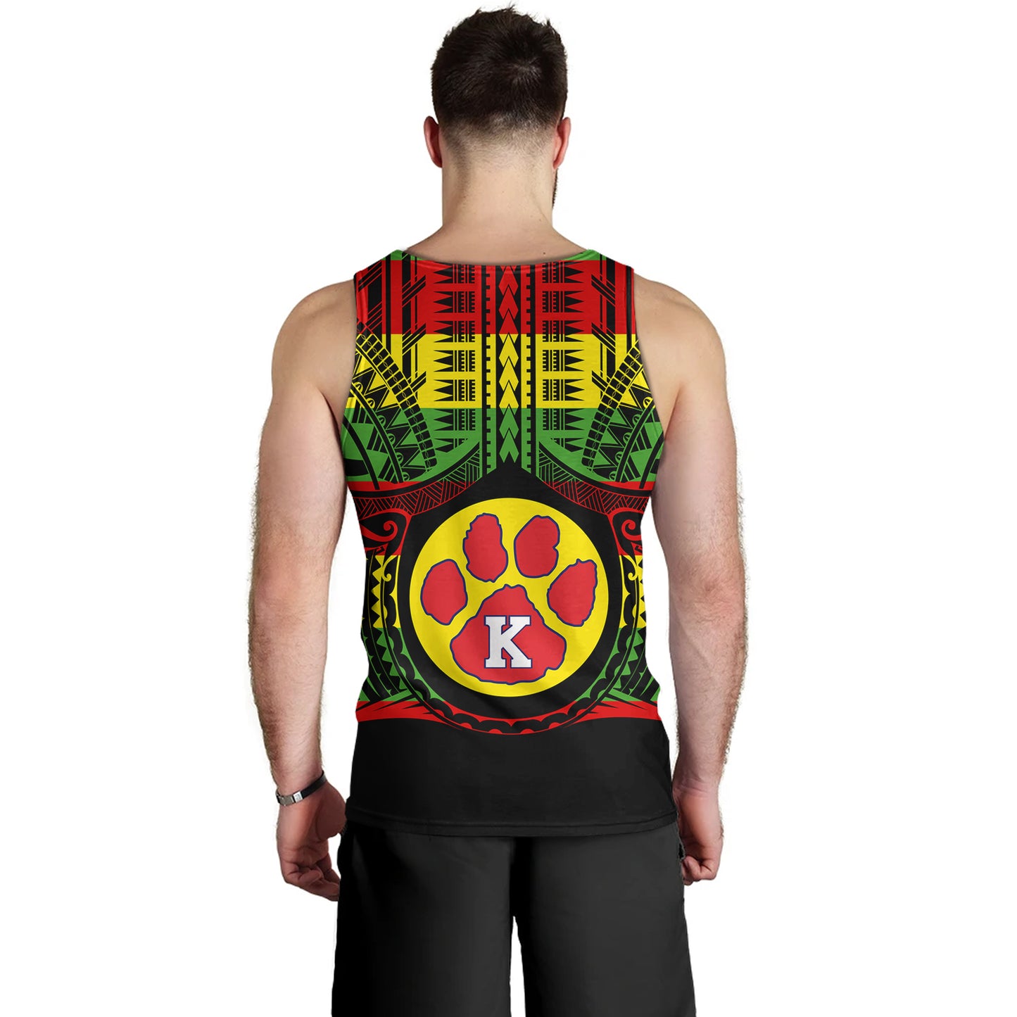 Hawaii Tank Top Keaau High School Reggae Color Polynesian