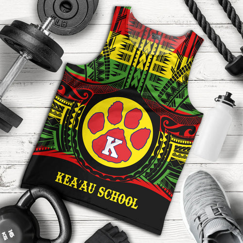 Hawaii Tank Top Keaau High School Reggae Color Polynesian