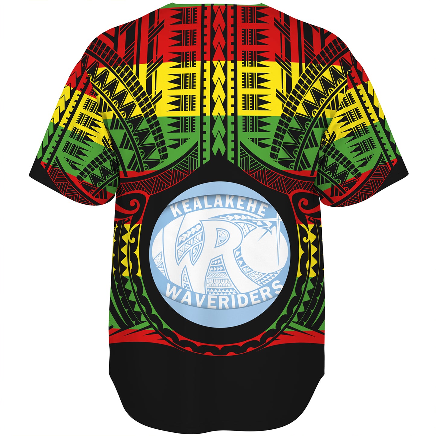 Hawaii Baseball Shirt Kealakehe High School Reggae Color Polynesian