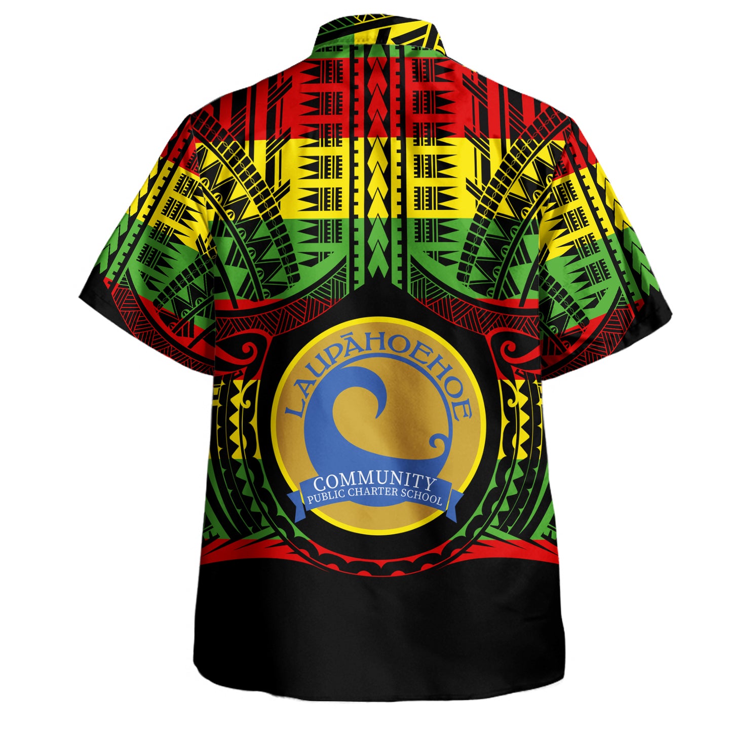 Hawaii Hawaiian Shirt LaupÄhoehoe Community Public Charter School Reggae Color Polynesian