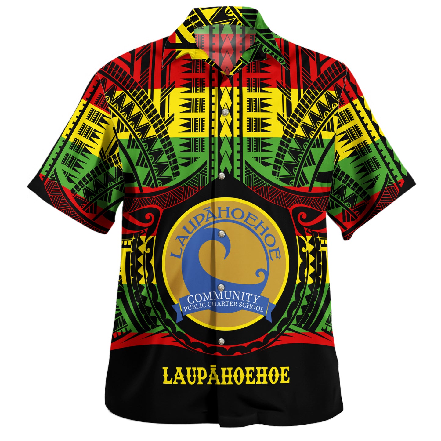 Hawaii Hawaiian Shirt Laupahoehoe Community Public Charter School Reggae Color Polynesian