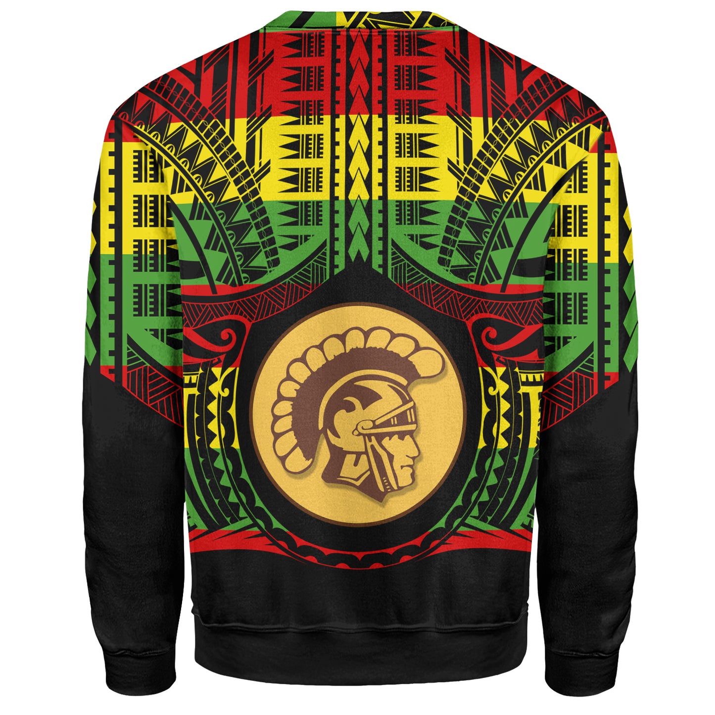 Hawaii Sweatshirt Mililani High School Reggae Color Polynesian